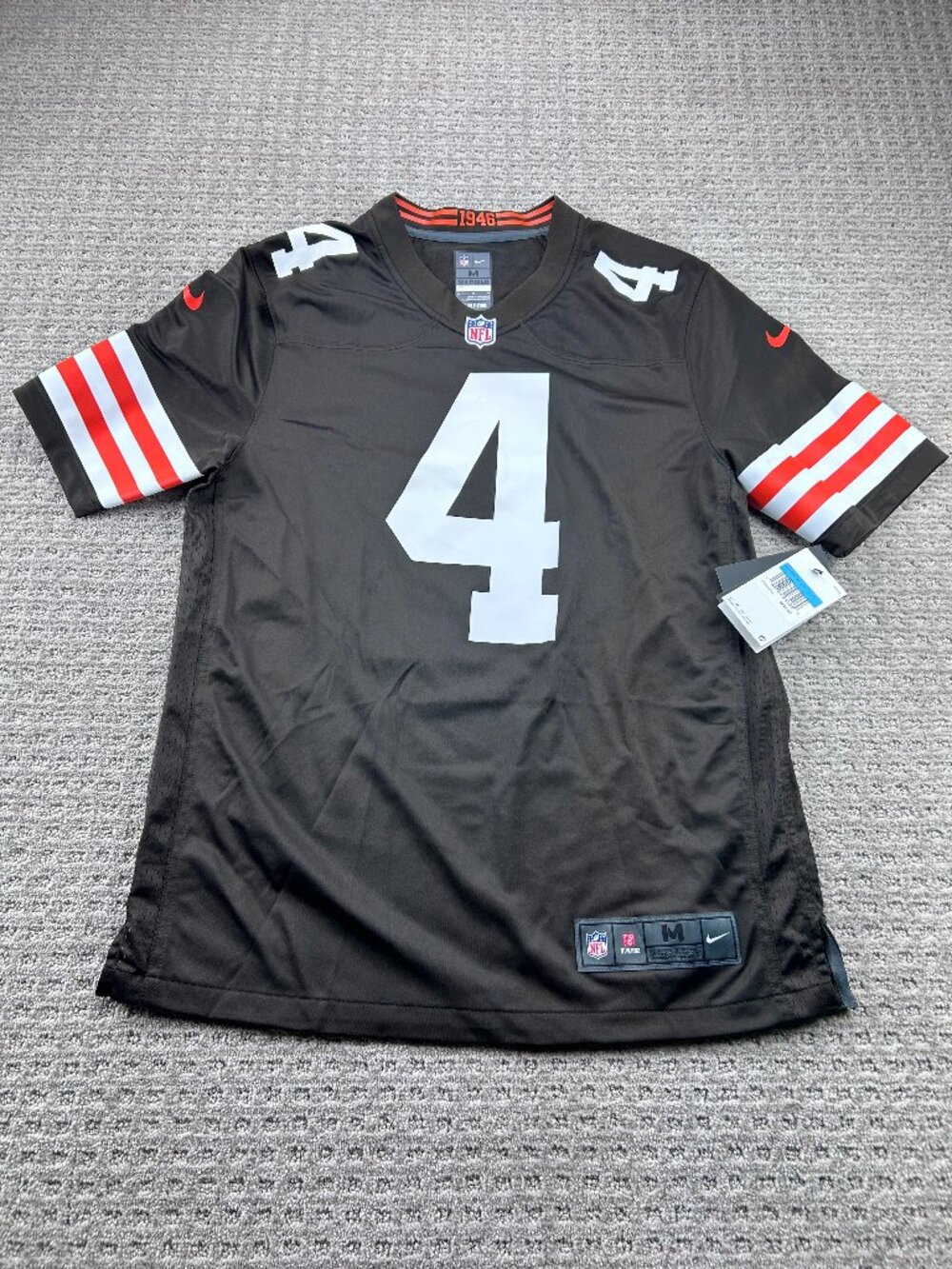 Nike On Field Cleveland Browns NFL Football Jersey Deshaun Watson #4 Medium New